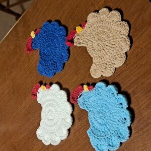 🗽Chicken coasters set of 4